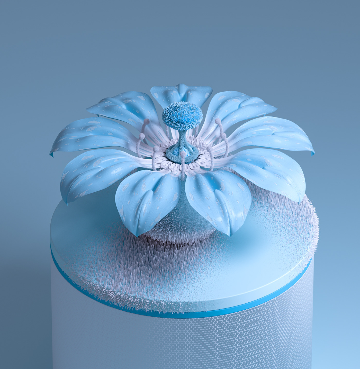 Nachei botanic flower 3D still life art direction 