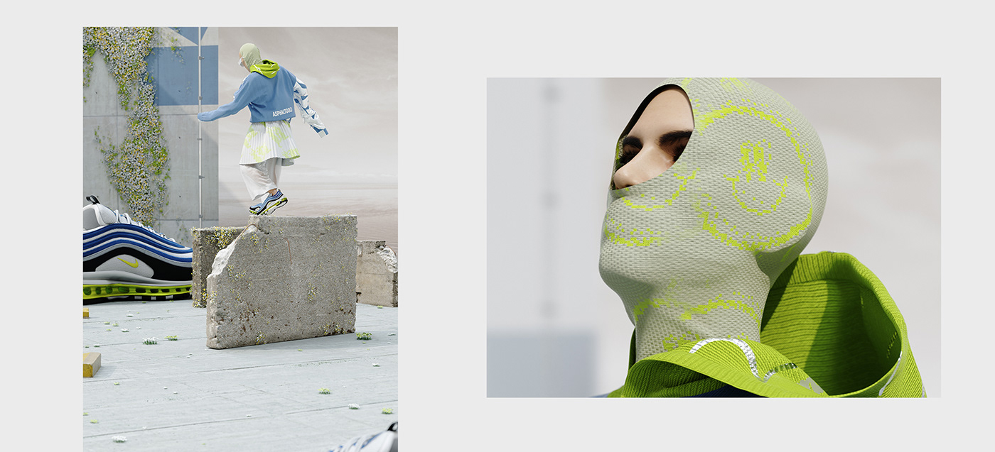 3D airmax animation  cinema 4d Clo3d commercial digital fashion motion graphics  Nike octane