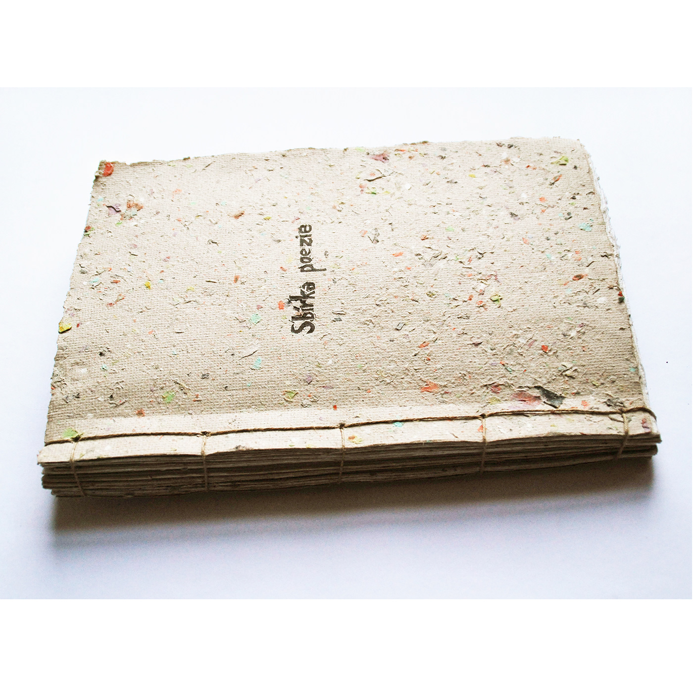 handmade paper Poetry  linocut Printing book