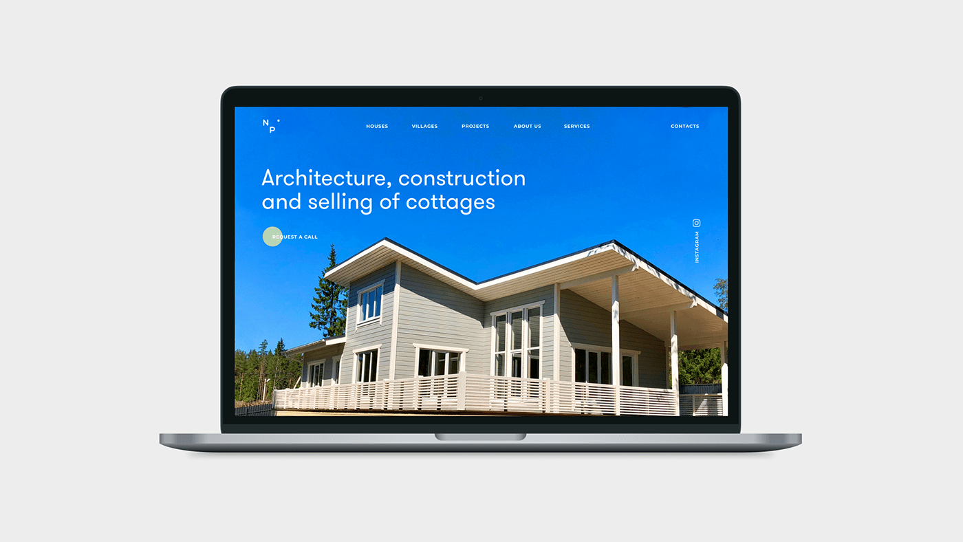 architecture Cottage site village Web Web Design  corporate mobile constructing