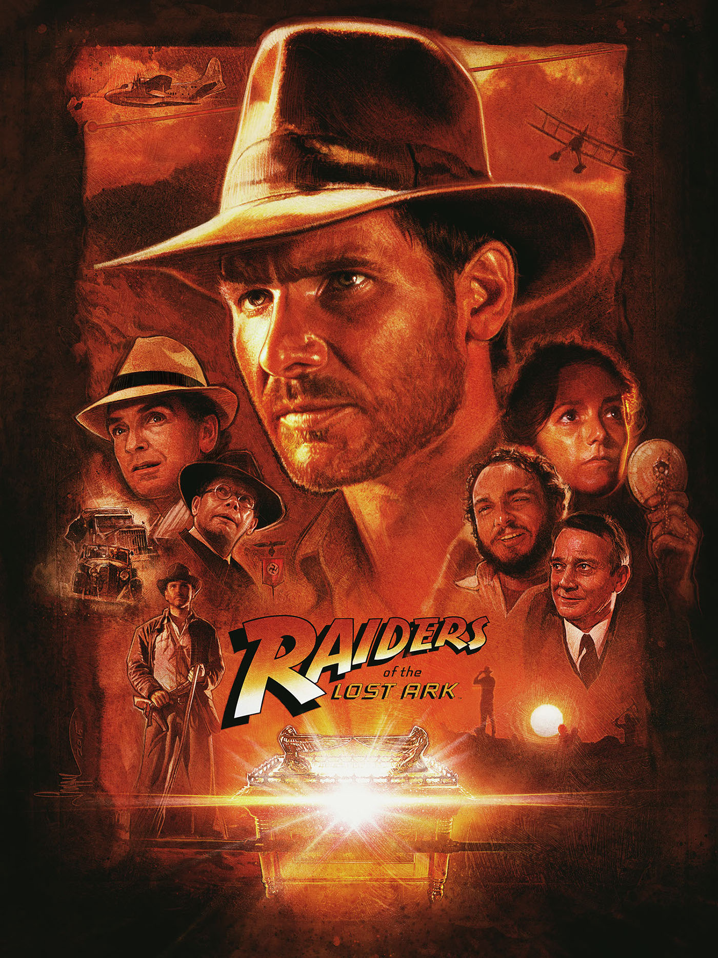 indiana jones Comic Con fandango Harrison Ford raiders Lost Ark Spielberg adventure film poster movie art