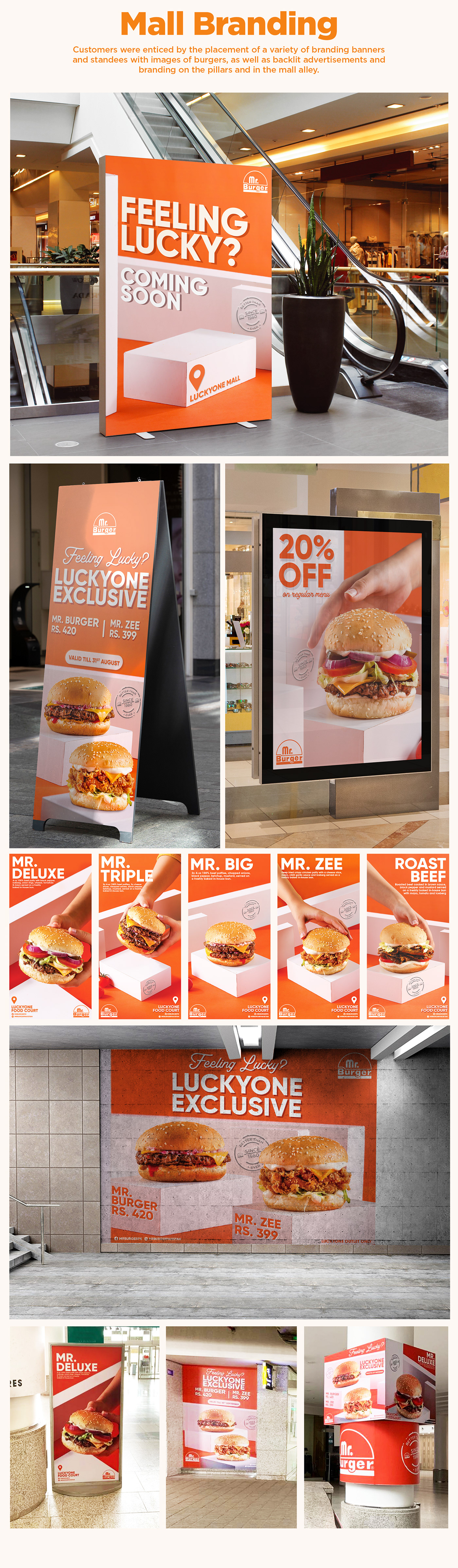 Fast food burger Social media post Advertising  brand identity marketing   ads instagram mall instore