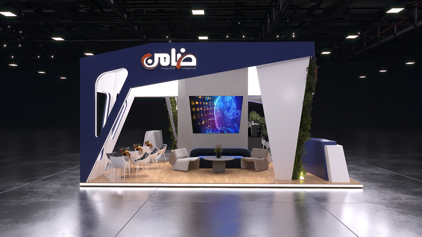 booth booth design exhibition stand visualization 3ds max corona Exhibition  Exhibition Design  Exhibition Booth stand design