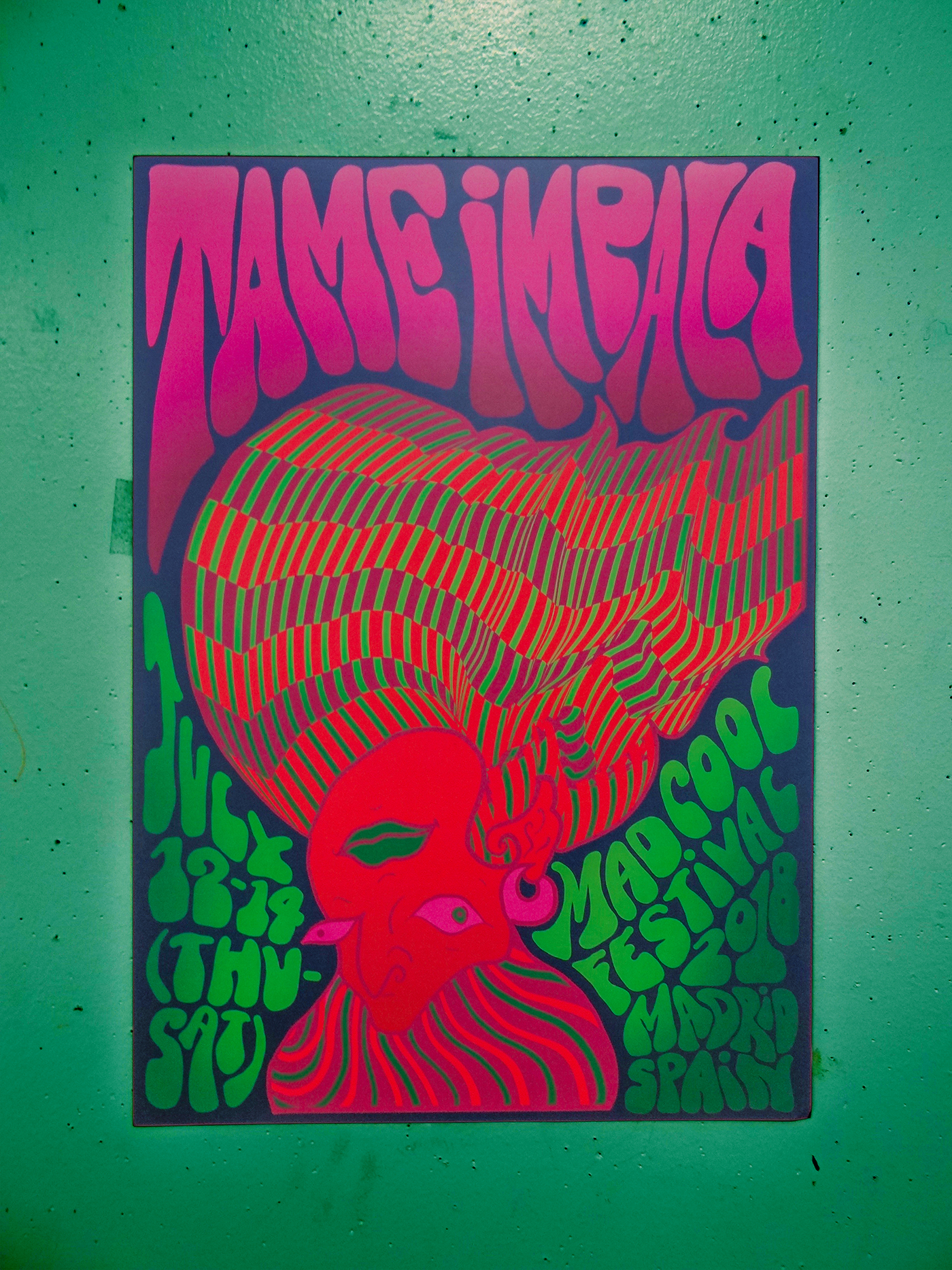 graphic design  design sva poster Poster series psychedelic art psychedelia Tame Impala ILLUSTRATION  typography  