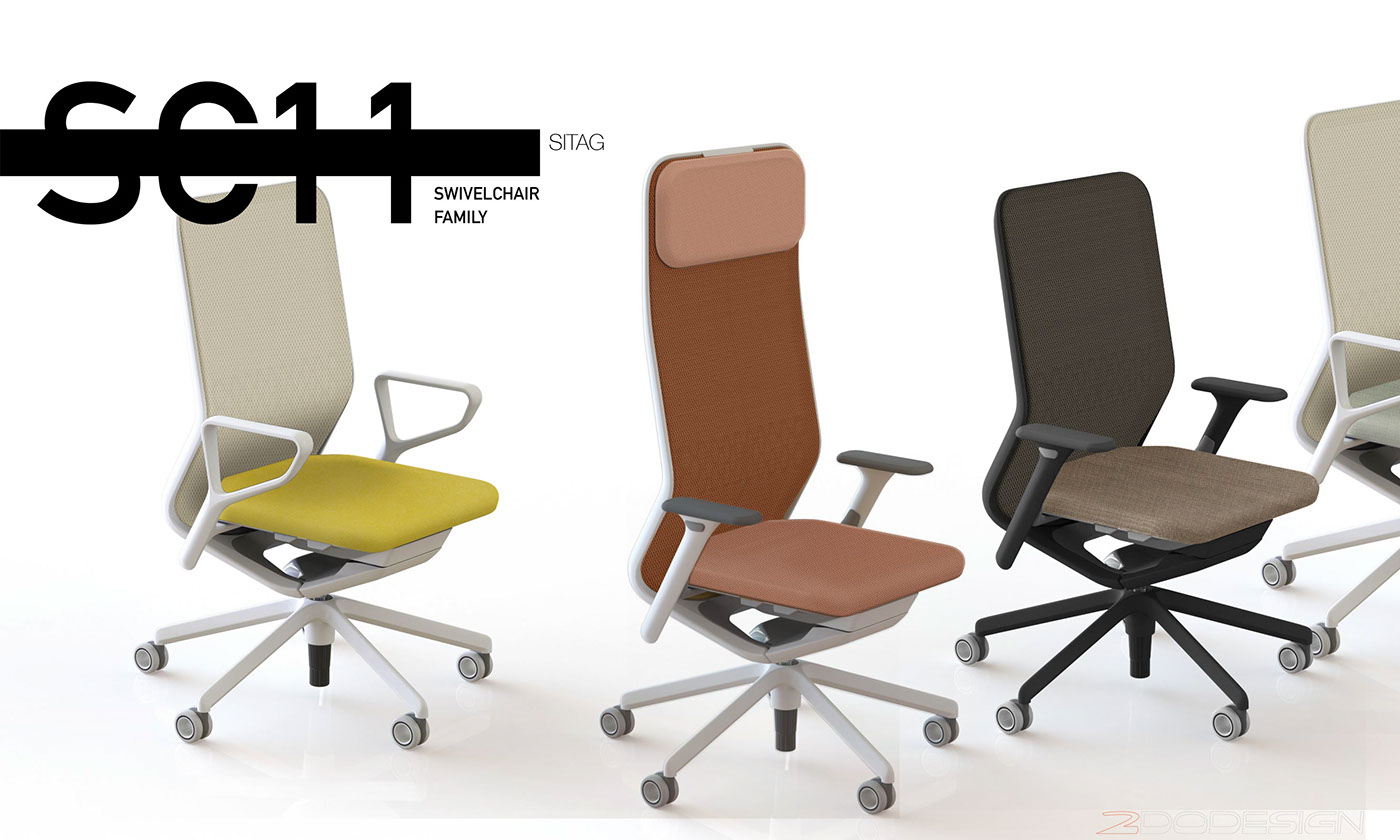 2DO-Design Sitag AG cmf Drehstuhl COLOR MATERIAL FINISH swivel chair 2dodesign nowystyl homeoffice new work
