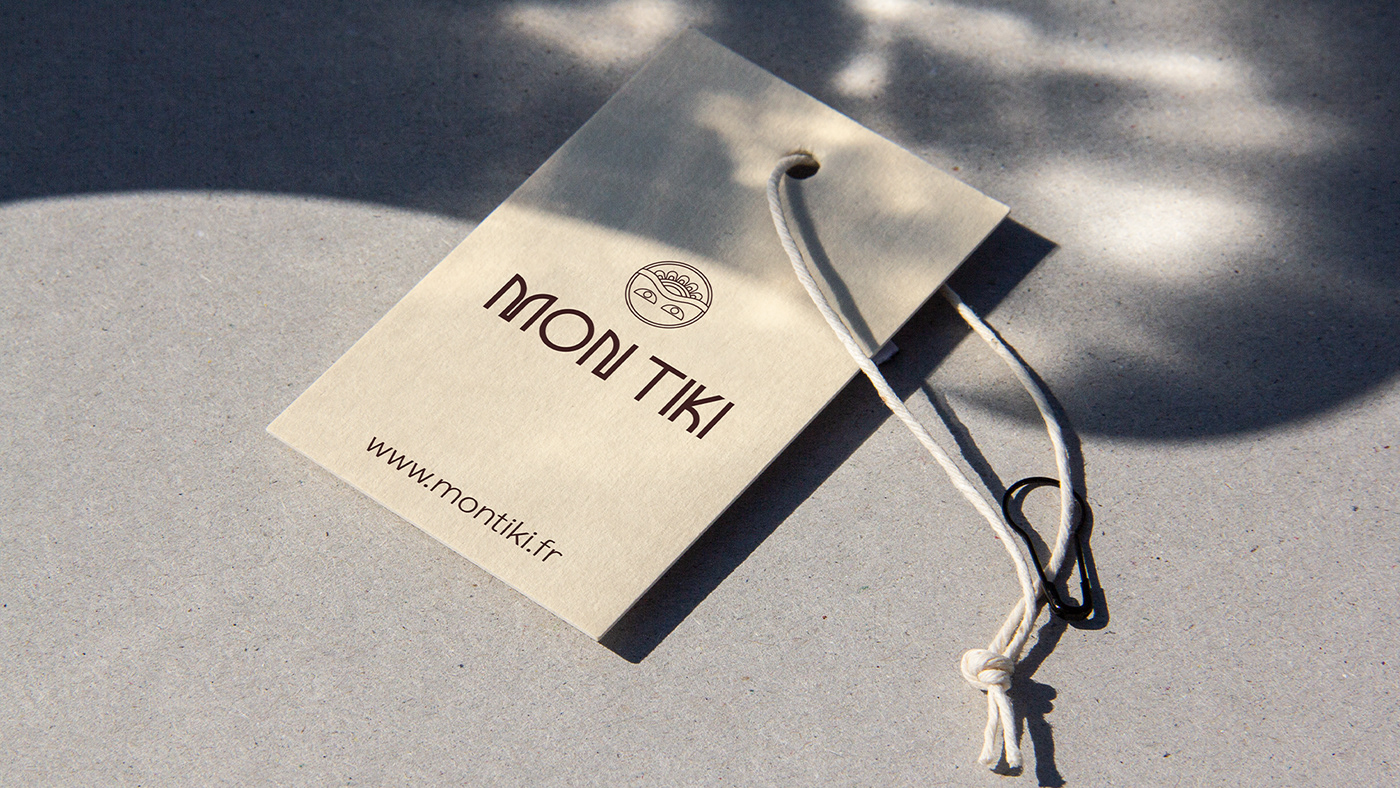 anaisbonder branding  couture identité visuelle logo marque MONTIKI polynésie Tiki typo