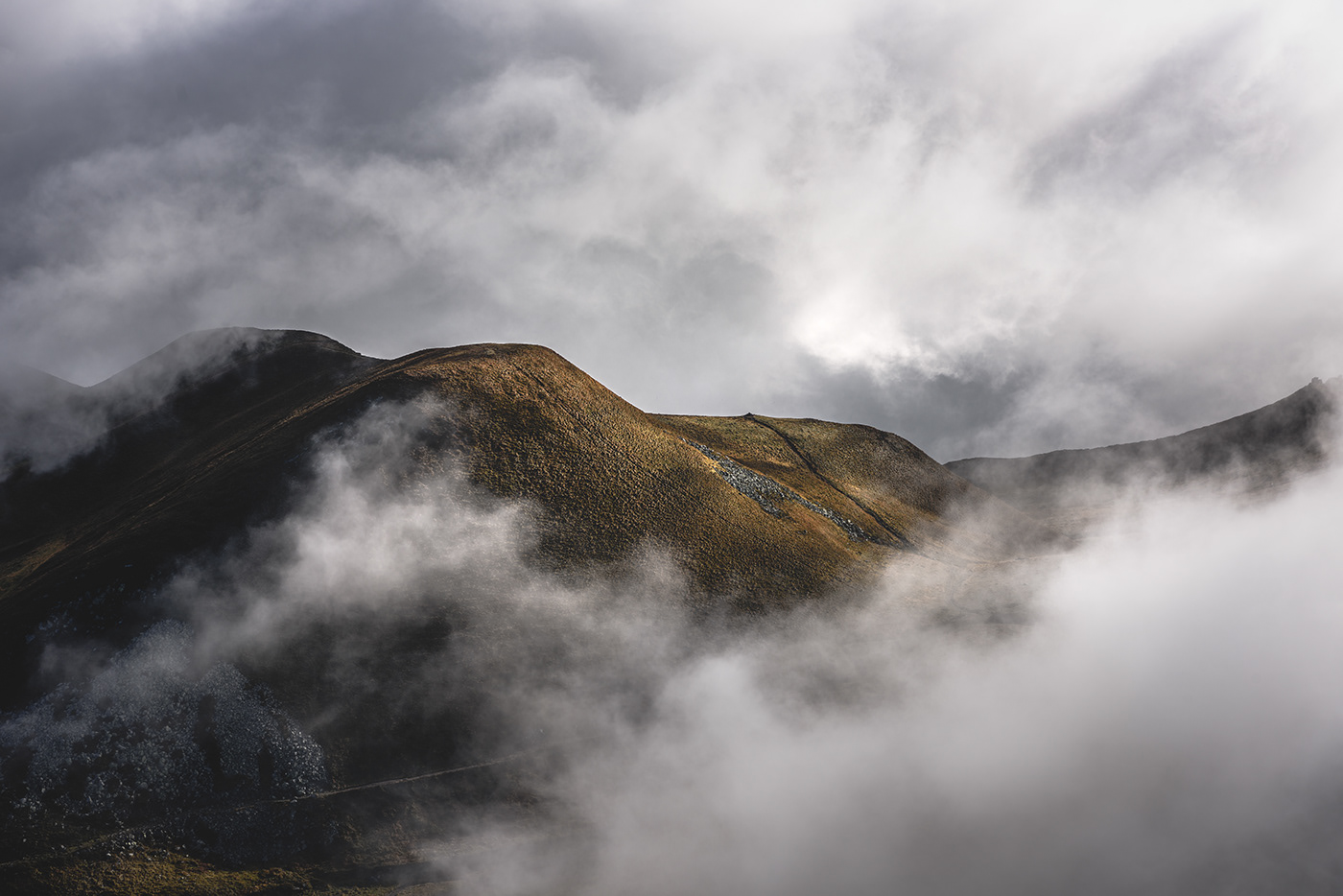 auvergne fog france Landscape mist montagne moutain Nature Photography  Sancy
