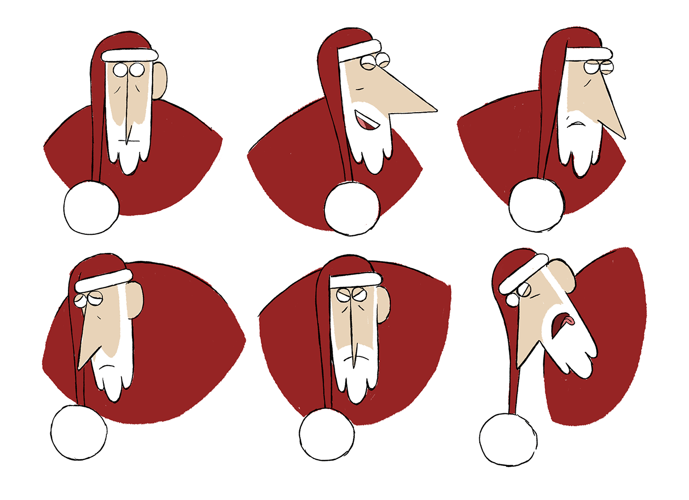 animation  cartoon Character design  Christmas Digital Art  ILLUSTRATION  santa Visual Development winter xmas
