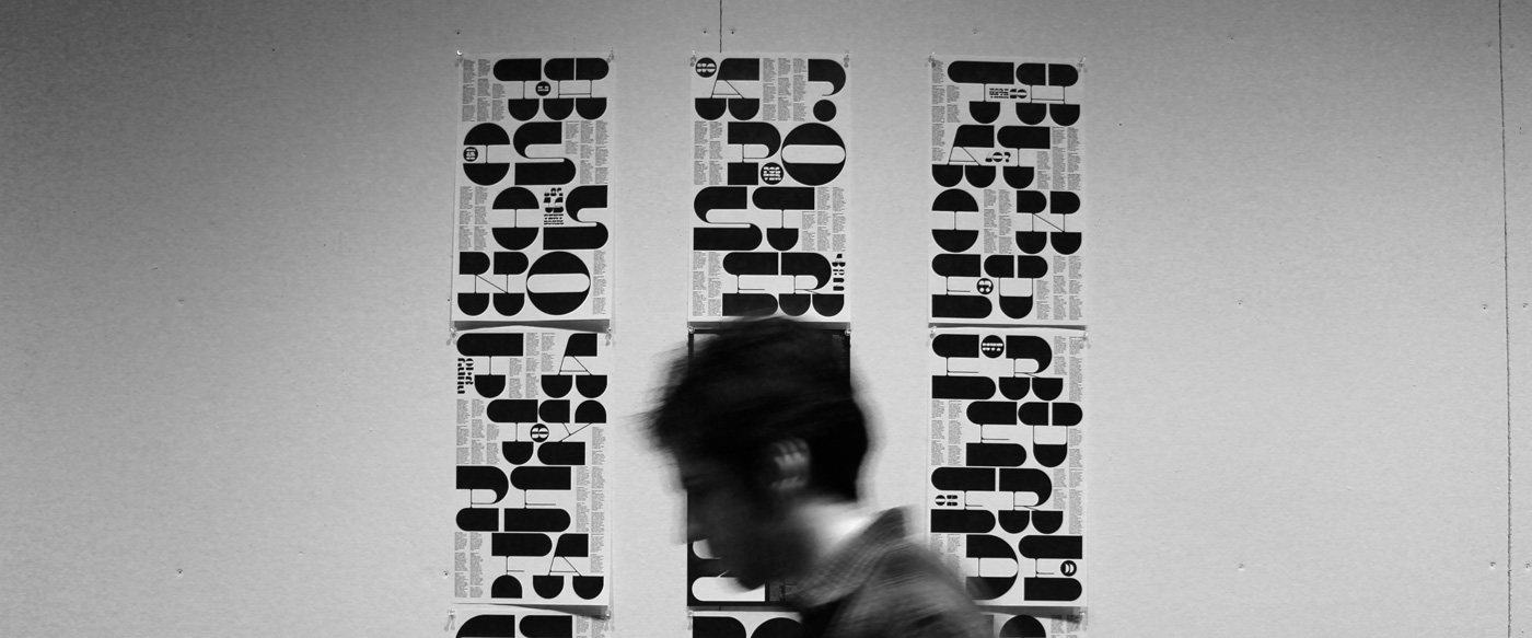 Yale architecture poster typeface design typographic poster michael bierut