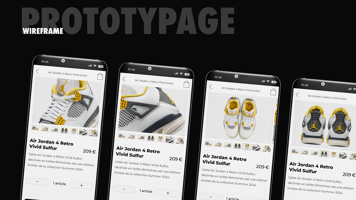 prototype design system atomic design variable air jordan Nike user interface ui design Mobile app