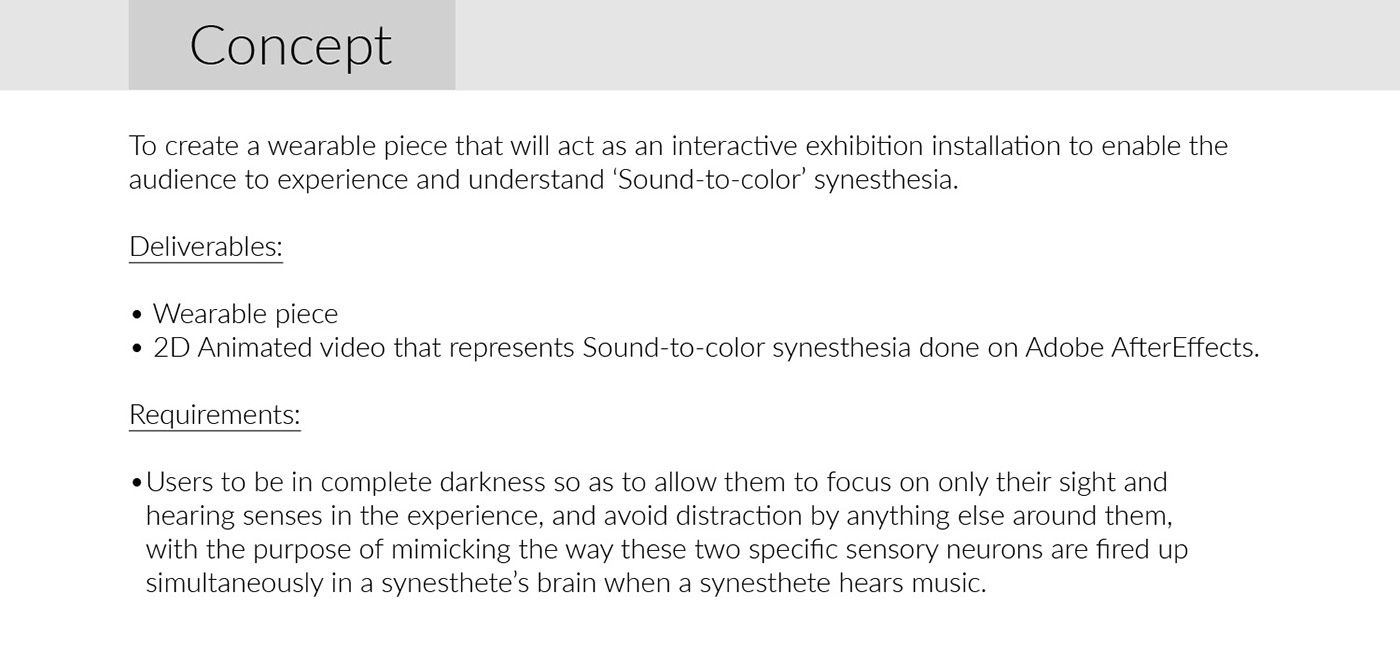 augmented body interactive installation exhibition installation synesthesia Apparel Design experimental experience design