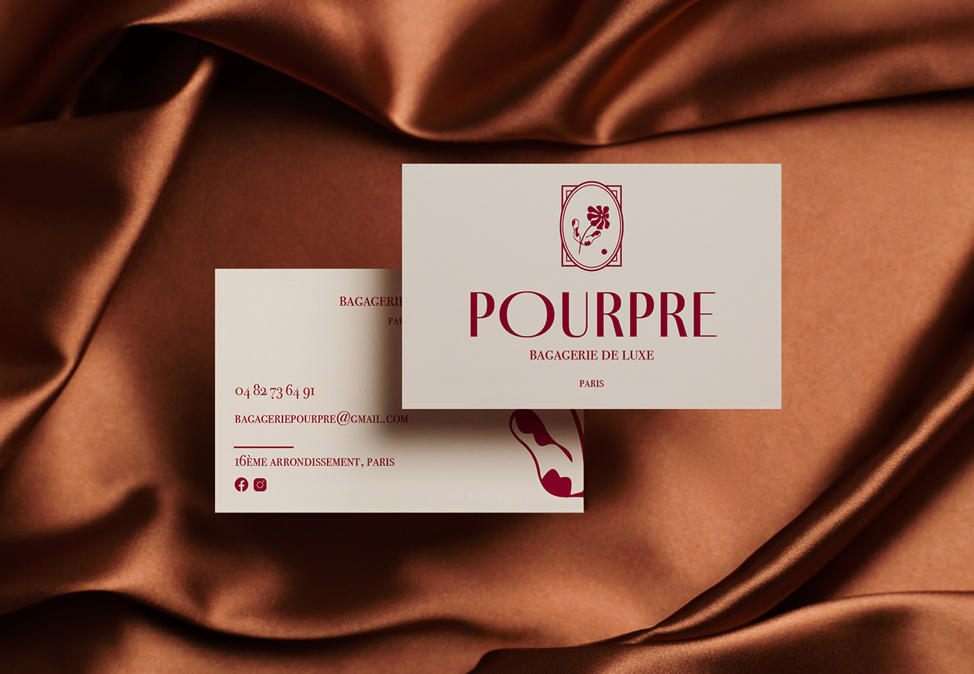 luxe graphisme logo visual identity Magasin bagagerie