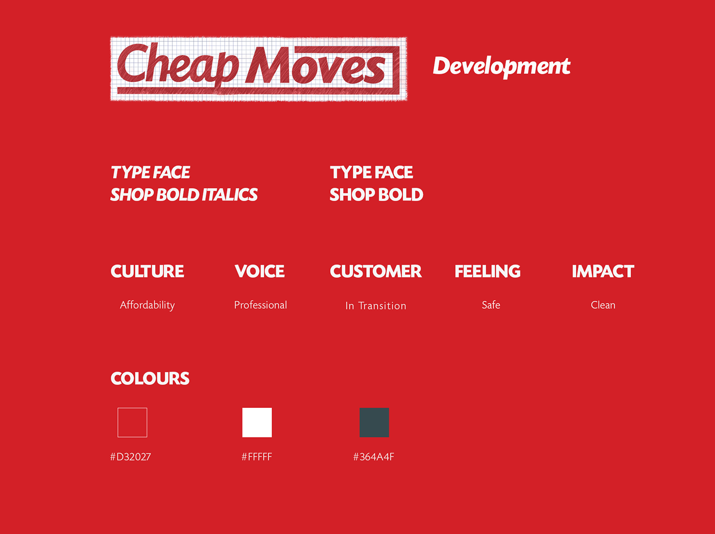 branding  redesign MOVING UI ux RED AND WHITE CHEAP MOVES