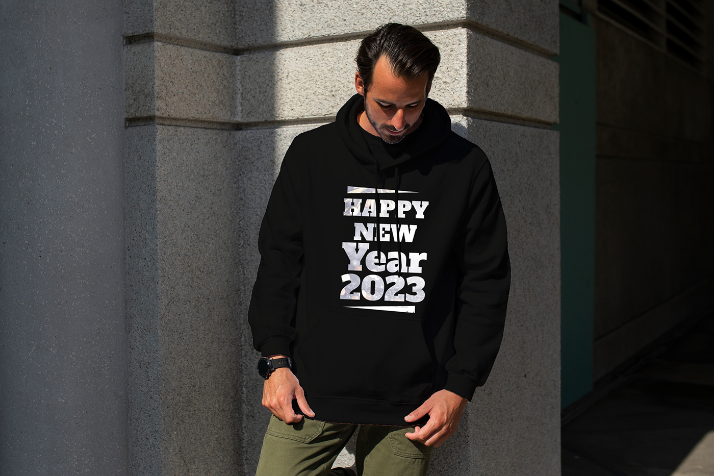 Happy New Year 2023 hoodie t-shirt  design .