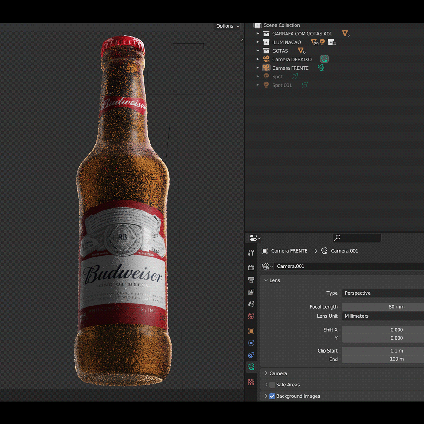 bottle Beer Packaging 3D blender blender 3d blender cycles modeling 3d modeling blender3d blendercycles
