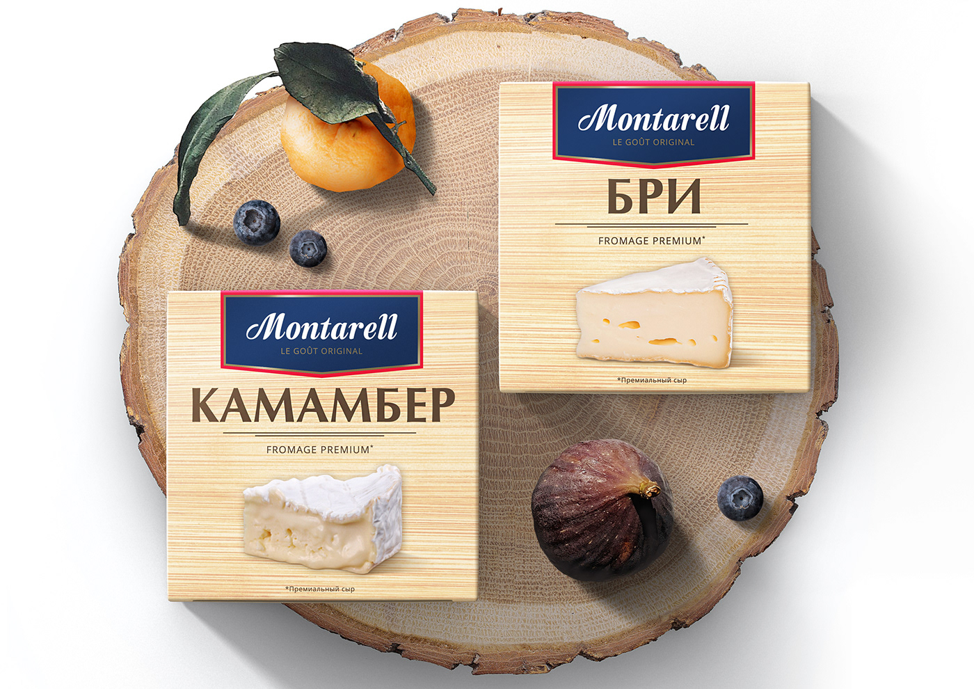 Cheese package design  Camembert brie French Paris farm Agro premium goat cheese