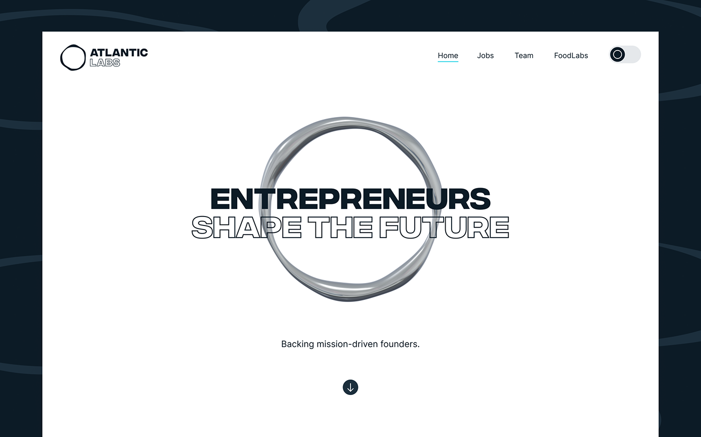 3D brand investor logo organic science vc Webdesign