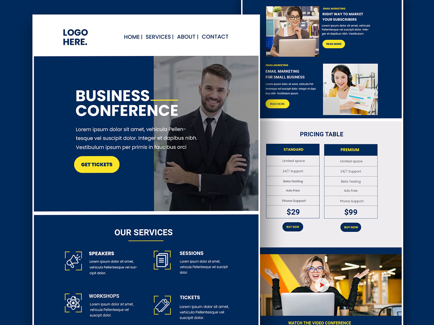 Business Conference Email Template Design & Develop