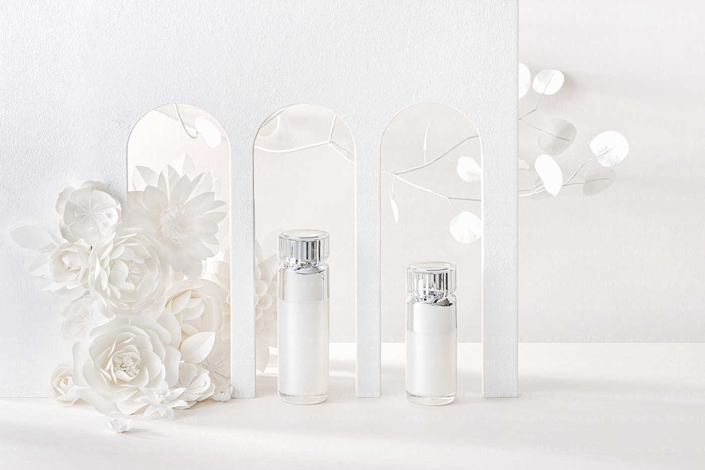 Cosmetic papercut perfume Product Photography