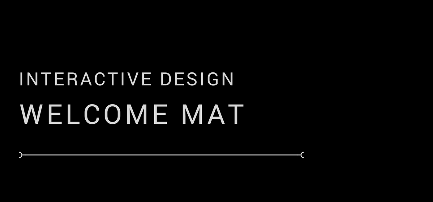 interactive design srishti product industrial welcome mat concept