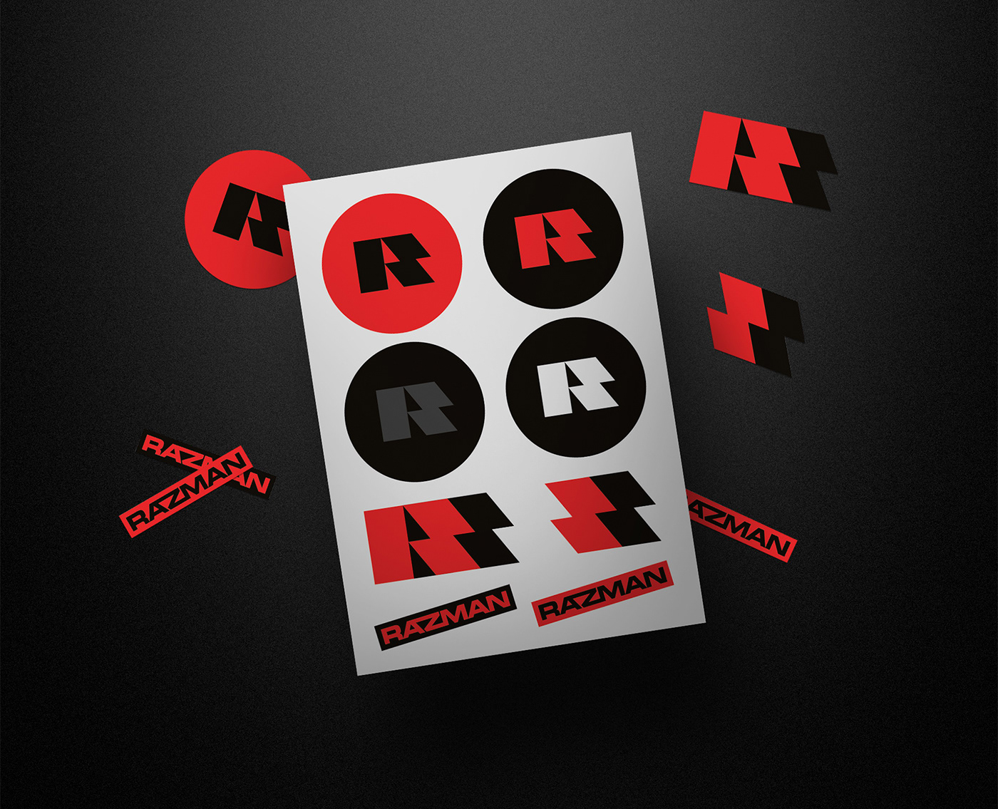 art black brand branding  identity logo presentation red Show trend