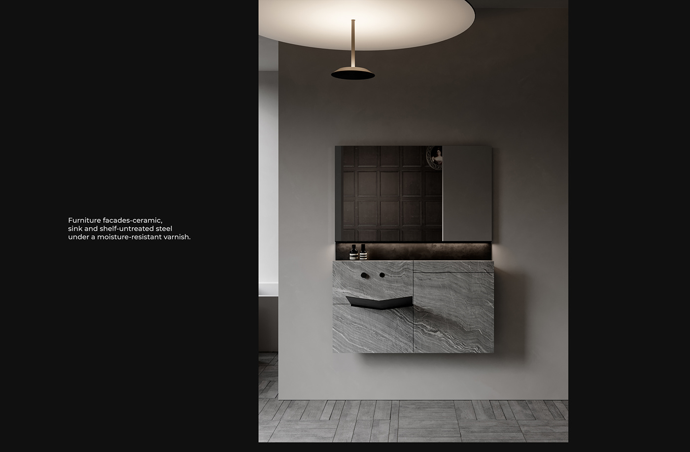 bathroom concept design Minimalism product industrial design  concepts furniture manufacture visualization