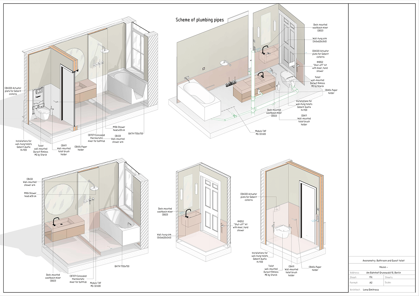 architecture bathroom BIM design Interior interior design  revit Revit Architecture sanitary