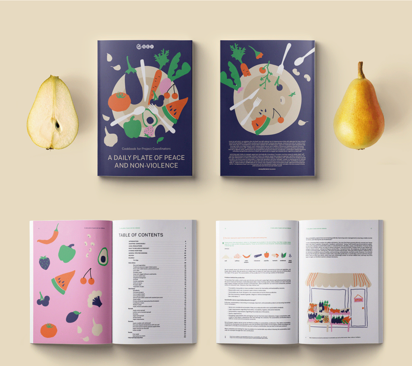 book cookbook drawings Eating  Food  fruits illustrations toolkit vegetables