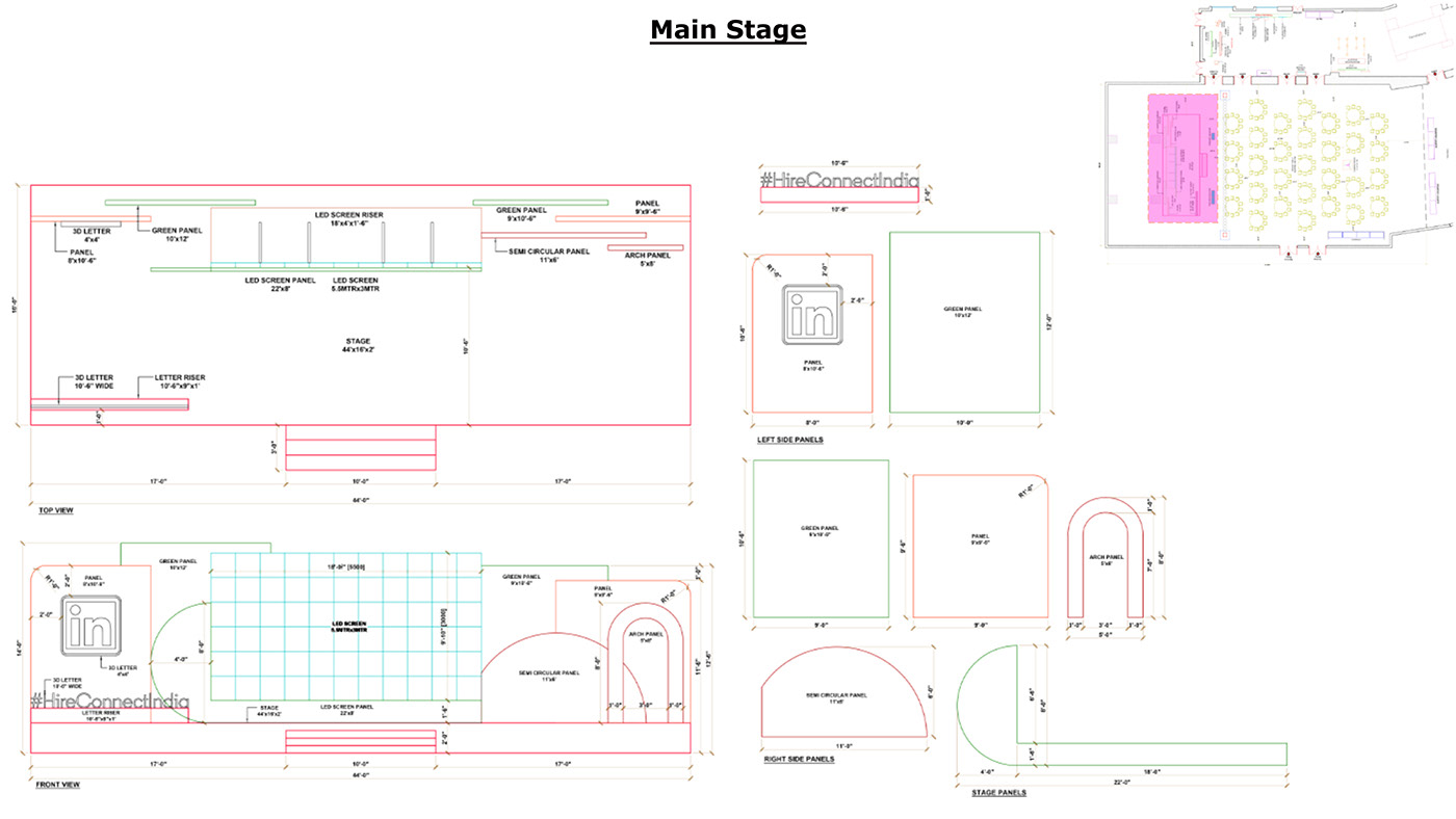 Exhibition Design  Production Event Layout production drawings techincal drawing