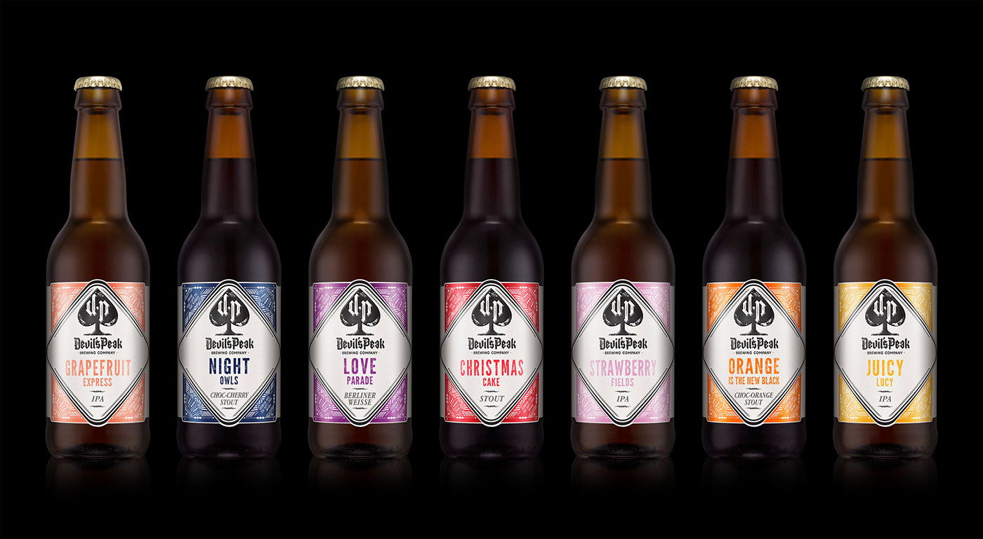 DPBC Devil's Peak Brewing craft beer Packaging Alcoholic Beverage Just design