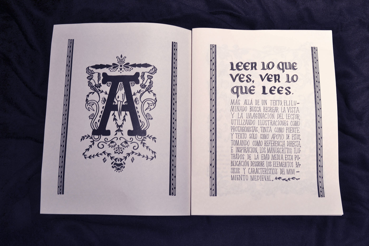 handmade lettering black and white iluminado ILUSTRADO MANUSCRITO edad media libro iluminado periodico