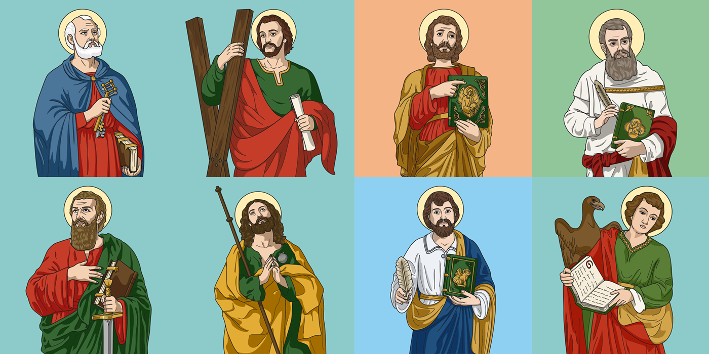 Catholic catholic church católico digital illustration download ILLUSTRATION  Ilustração vector vector art Vector Illustration