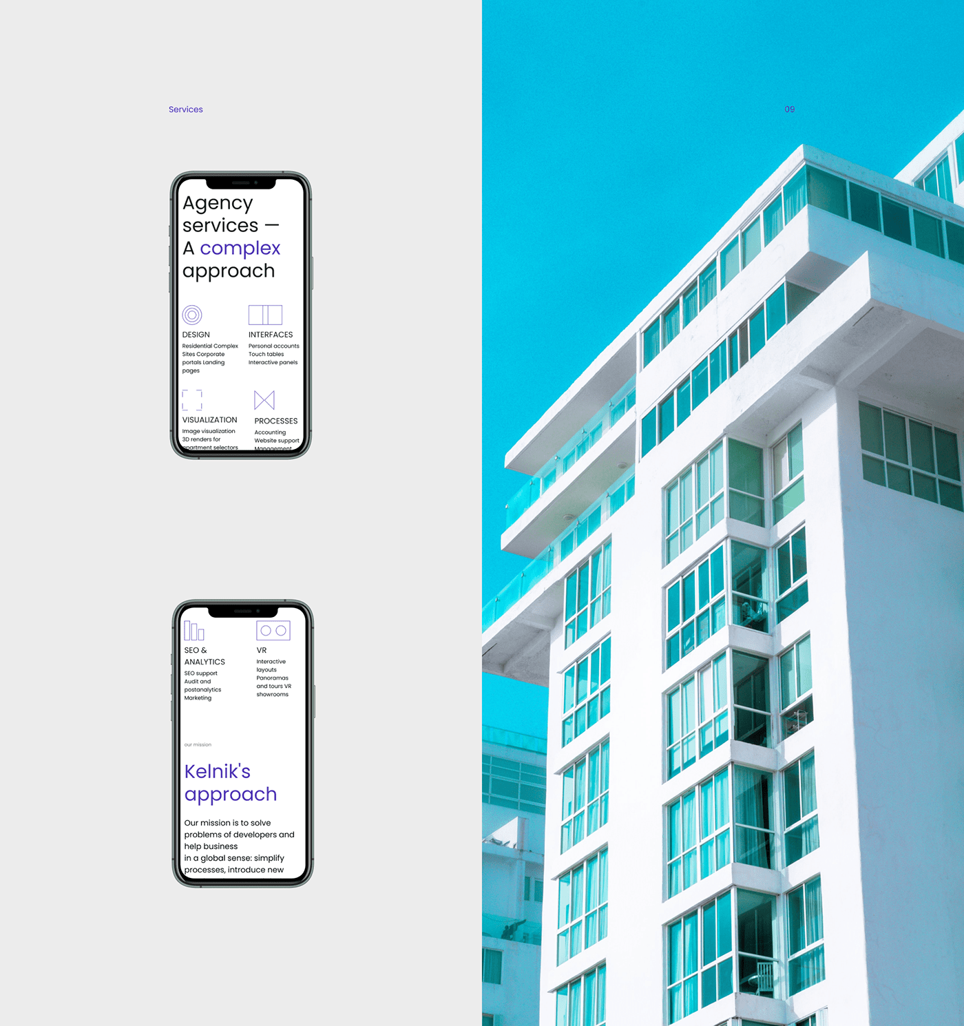 agency clean concept Minimalism mobile redesign UI ux Webdesign