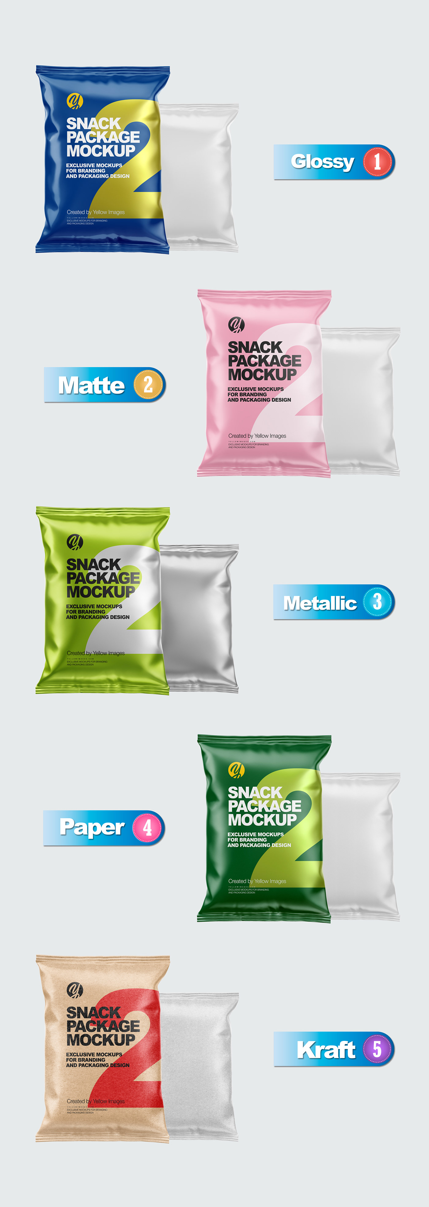 Download Snack Package Mockups On Behance Yellowimages Mockups