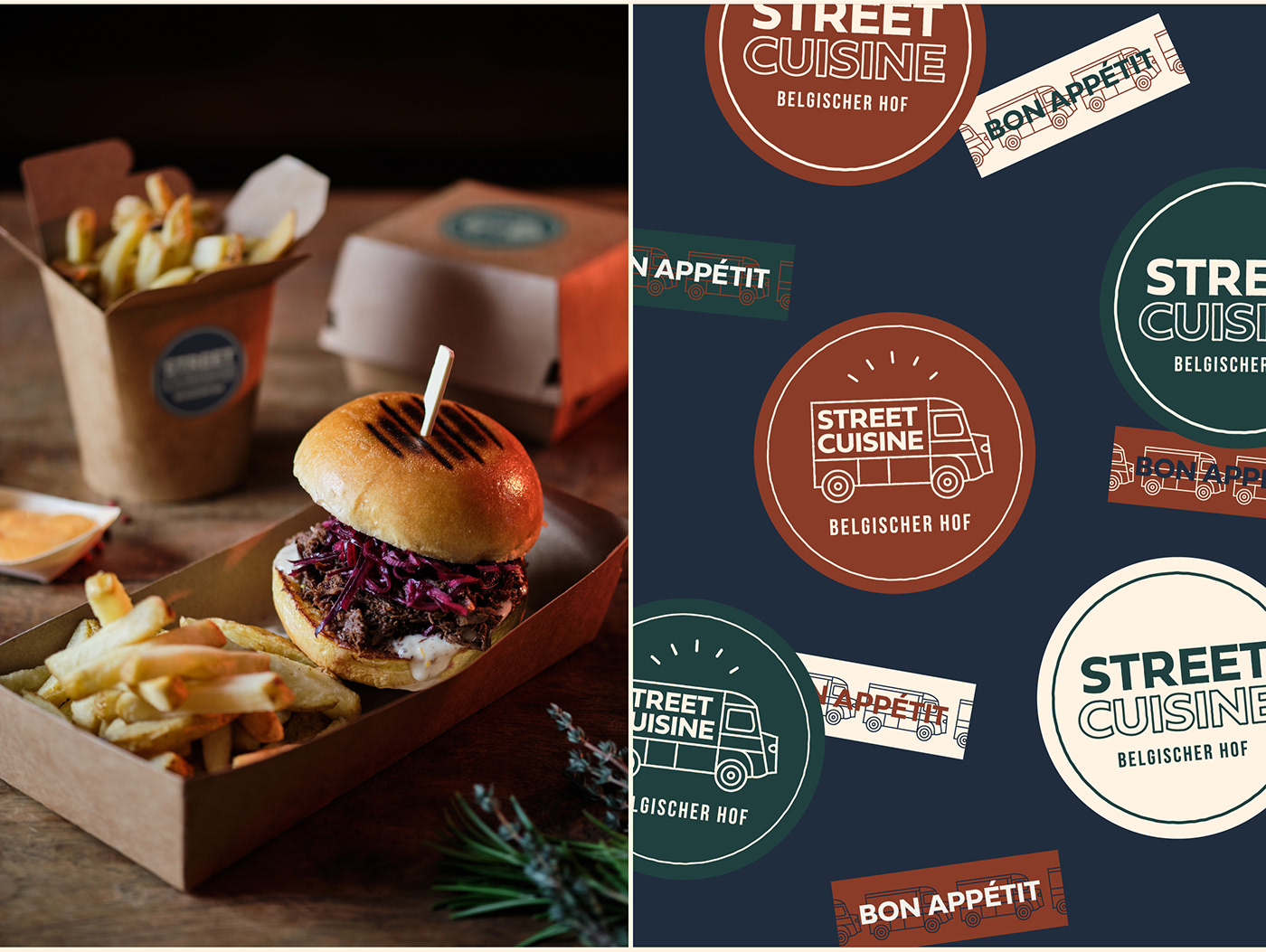 branding  burger delivery fastfood Food  French restaurant snack streetfood tasty