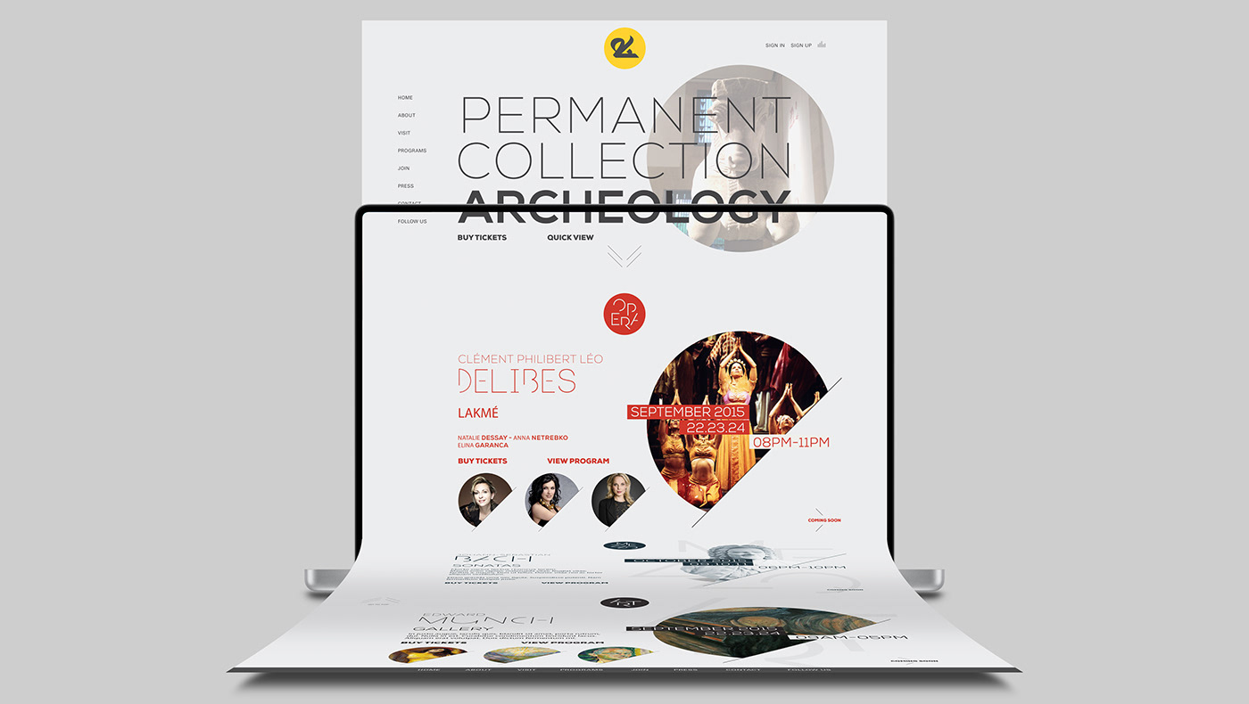 museum culture phoenician art orchestra Paintings digital brochure Webdesign logo typographic mezzo Exhibition  Stand Ambient