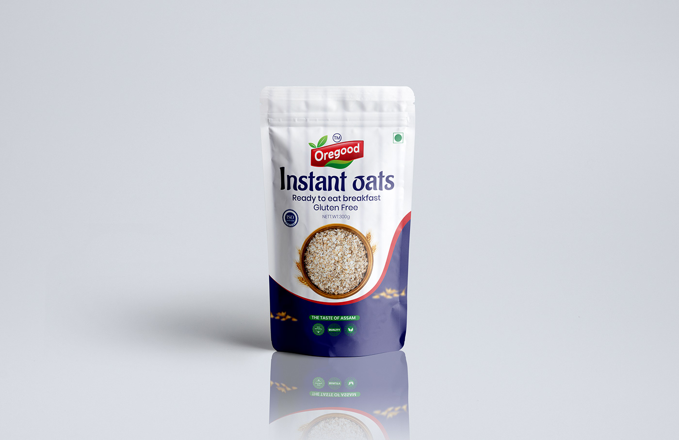 Pouch Packaging package design  Instant Oats oats label design oats pouch packaging Pouch Packaging Design rolled oats