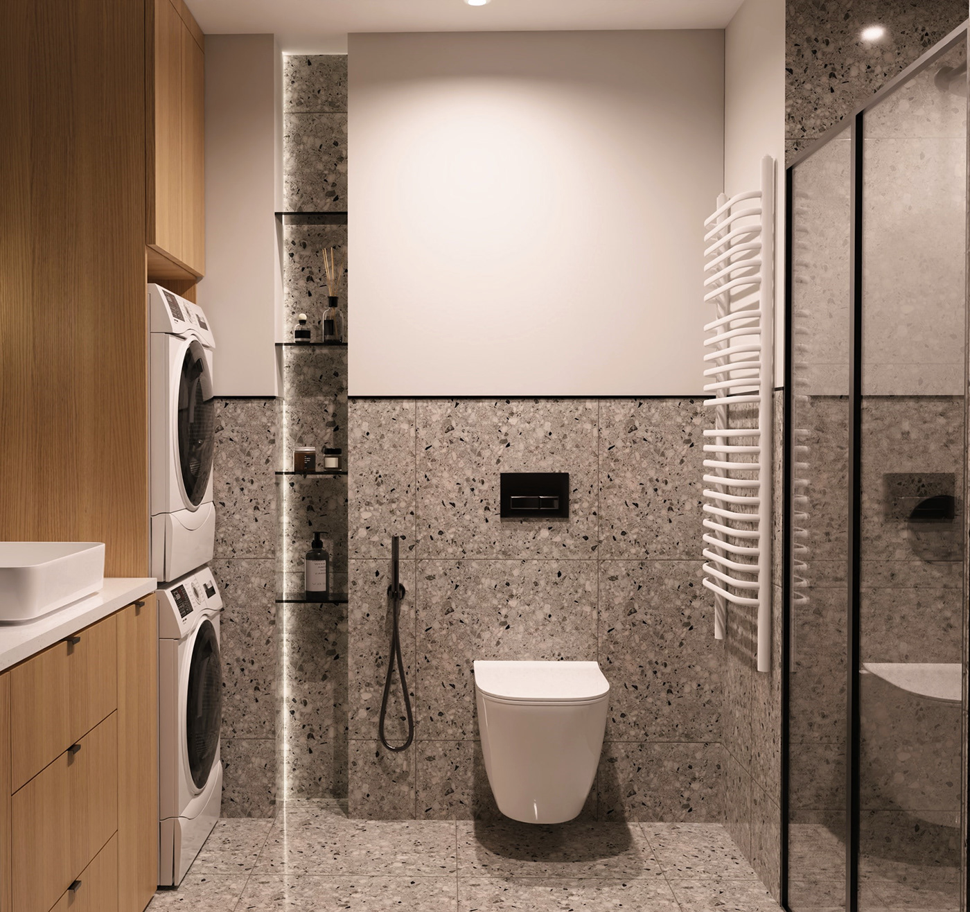 bathroom interior design  visualization modern Render projekt aranżacja wnętrz łazienka projektowanie wnetrz  wizualizacja