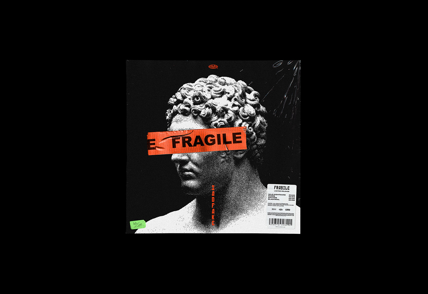 Album art branding  Brutalist cd cover Cover Art music Packaging rap