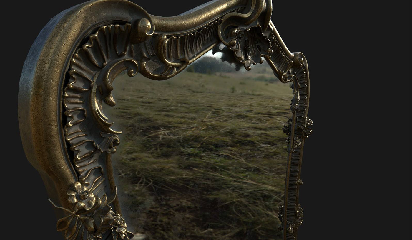 3D 3ds max Iray mirror neoclassic Substance Painter texturing