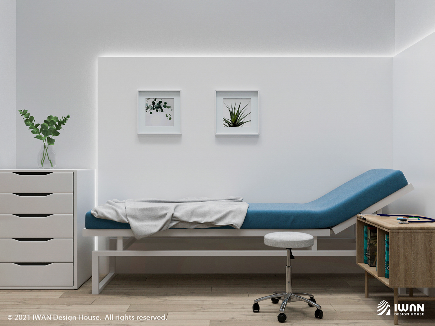 Interior design for clinic with modern style - Examination room