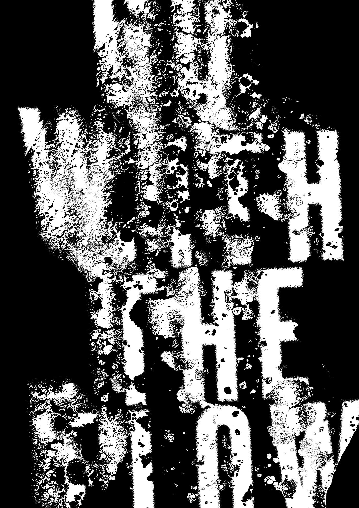 lettering typography   experimental type black White