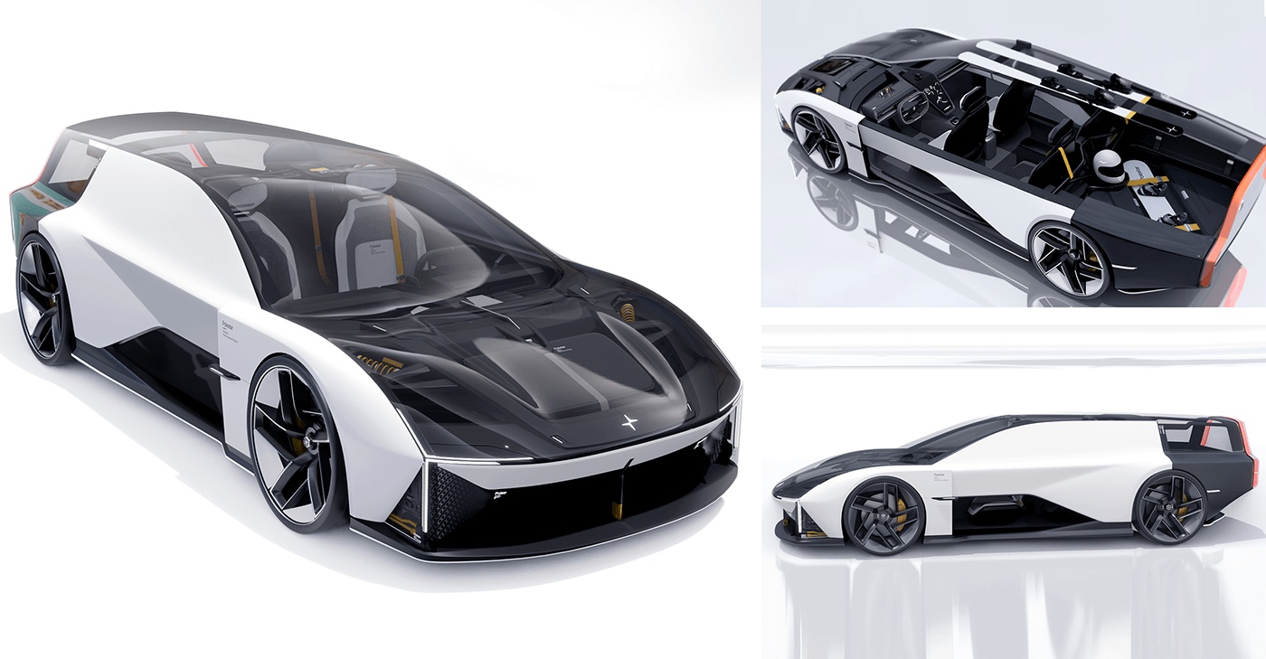 automotive   3D Render design Polestar CGI Benz cardesign concept Porsche