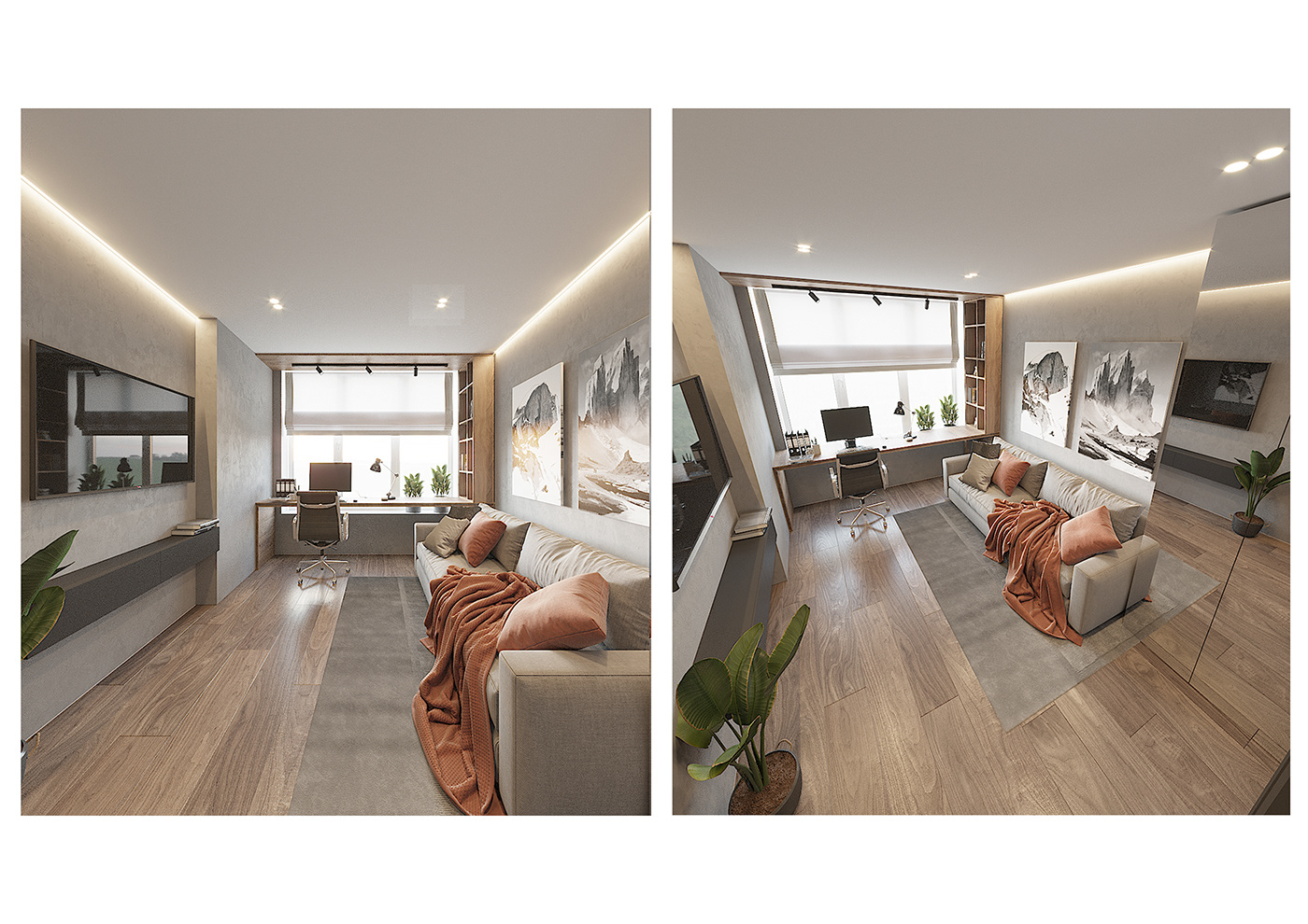 3D 3ds max architecture design Interior interior design  kitchen living room Render visualization