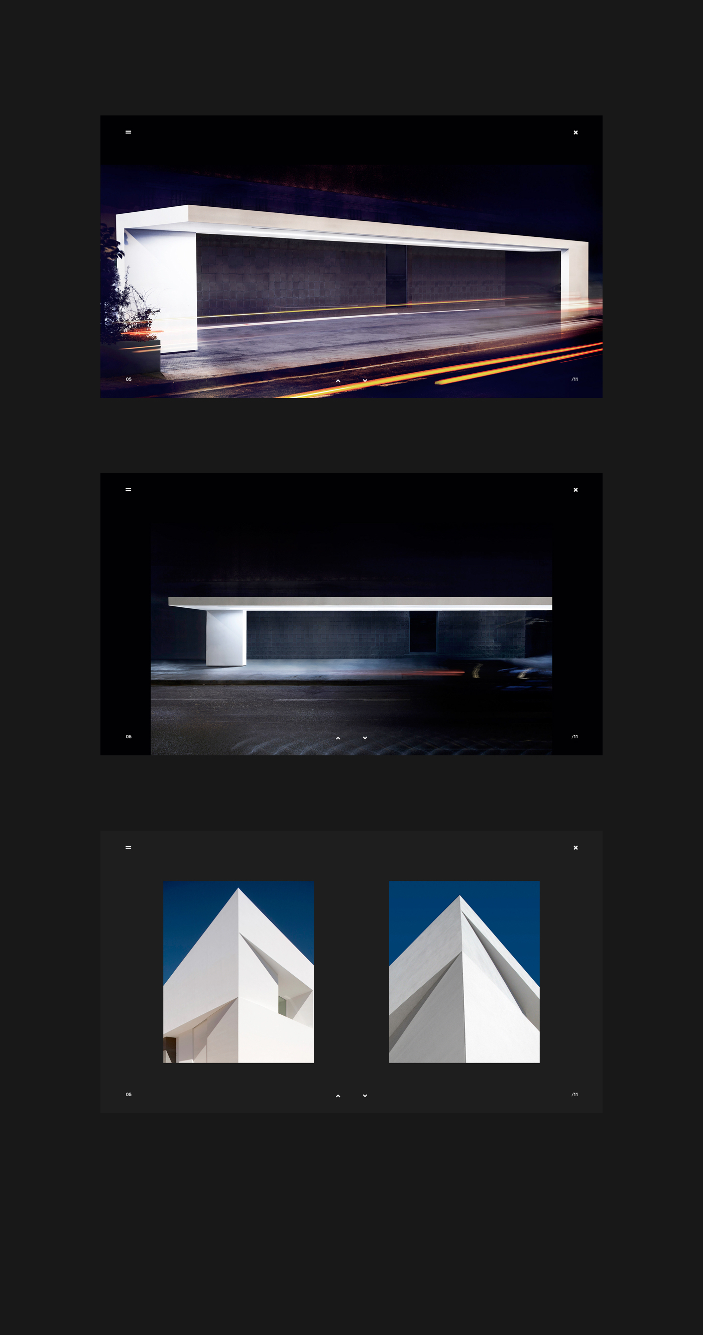architecture Minimalism portfolio Web clean White Space  Layout