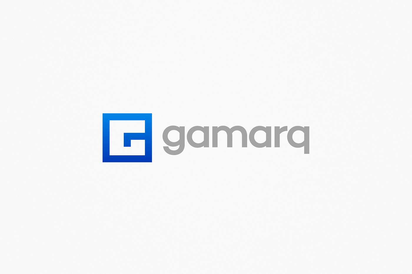 gradient logo interiorism brand gamarq