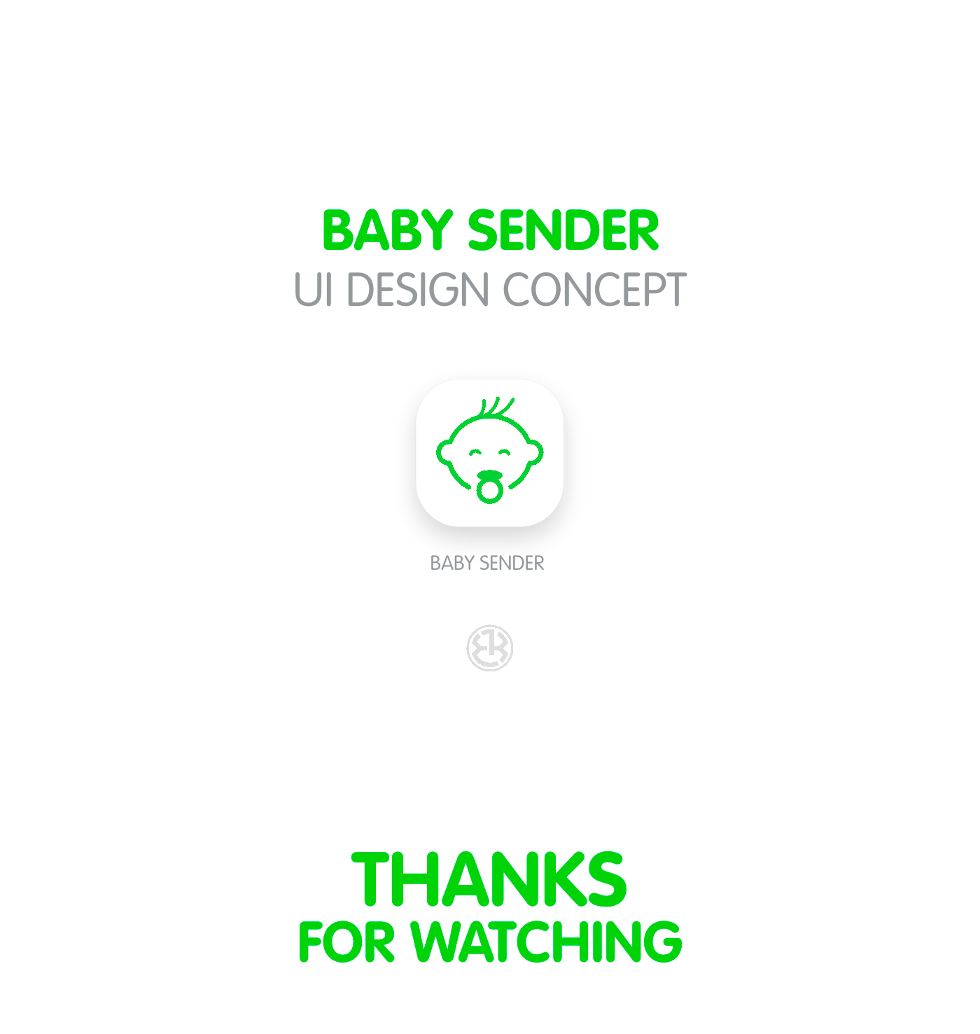 UI ui design ui mobile design ux baby Baby Monitoring baby sender konnn concept design
