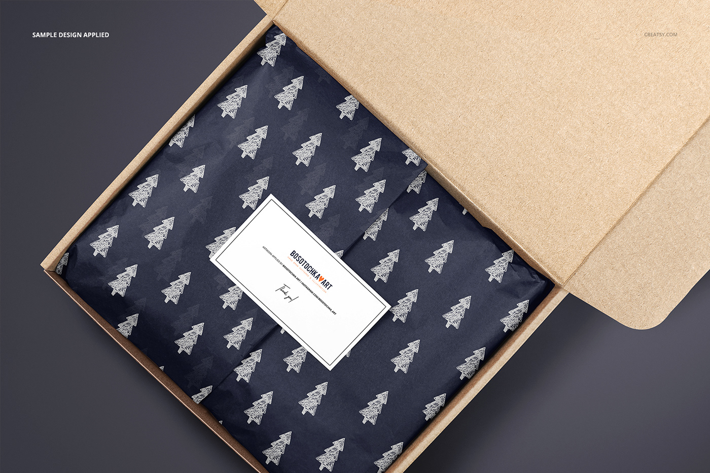 Mailer Box Wrapping Tissue Paper Mockup Set On Behance