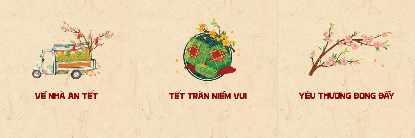 ILLUSTRATION  vietnam traditional artwork Digital Art  Character design  Drawing  happy new year Lunar New Year tetholiday