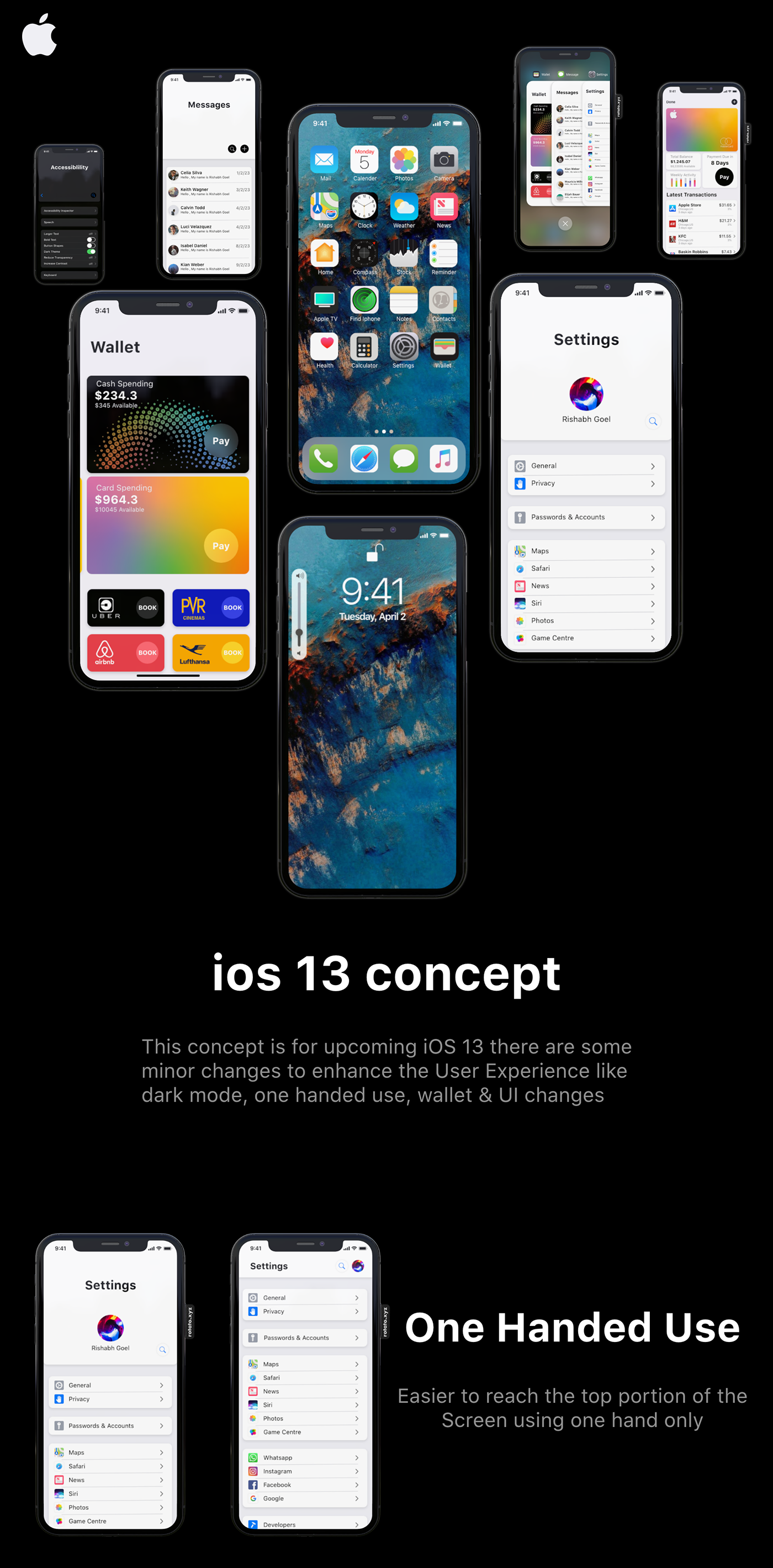 apple ios ios 13 dark iOS Apple iOS Apple Wallet